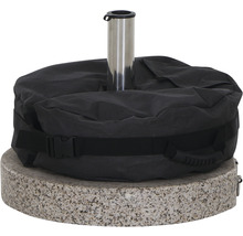 Gefüllter Sonnenschirmständer mit Granitfuß und Griff