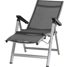 Gartenliege mit Aluminiumgestell und Textilbespannung