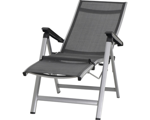 Gartenliege mit Aluminiumgestell und Textilbespannung