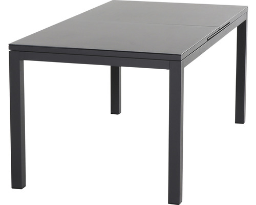 Ausziehbarer Gartentisch mit Metallgestell und Tischplatte
