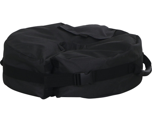 Gefüllter Sandsack mit Tragegriff und Verschluss