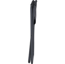 Zusammengeklappter Campinghocker mit Stoffbezug