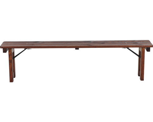 Holzbank mit Klappbeinen für den Garten