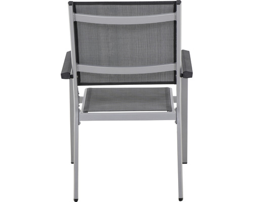 Gartenstuhl mit Armlehnen, Ansicht von hinten