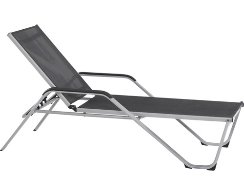 Sonnenliege mit Aluminiumgestell und verstellbarer Rückenlehne