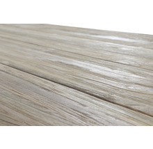 Nahaufnahme von Tischplatten aus Holz