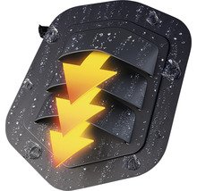 Illustration eines Dachlüfters mit Pfeilen, die die Belüftung darstellen