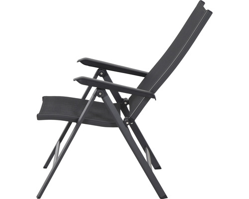 Verstellbarer Gartensessel aus Aluminium und Textil