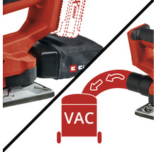 Einhell Logo und Staubsaugeranschluss-Symbol für Schleifgeräte