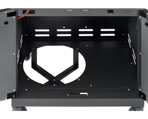 Grillunterschrank mit zwei Türen und Rollen