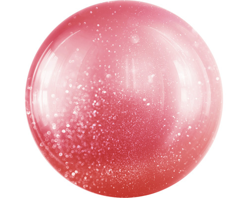 Dekokugel aus Glas mit Glitzer