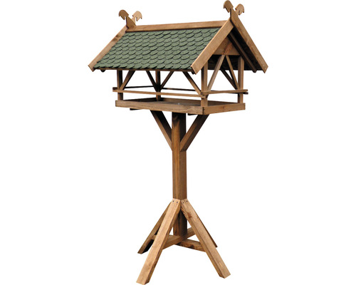 Vogelhaus aus Holz mit Ständer