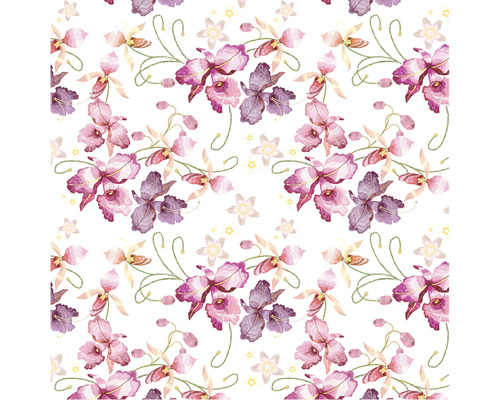 Blumenmuster mit Orchideenblüten