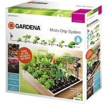 Verpackung des Gardena Micro-Drip-Systems für Hochbeete und Beete