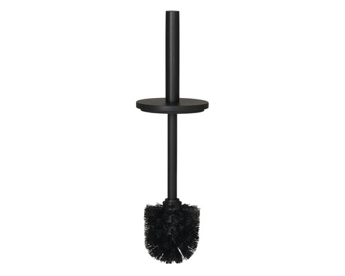 Schwarze Toilettenbürste mit Halter