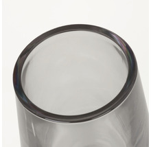 Oberseite einer transparenten Glasvase