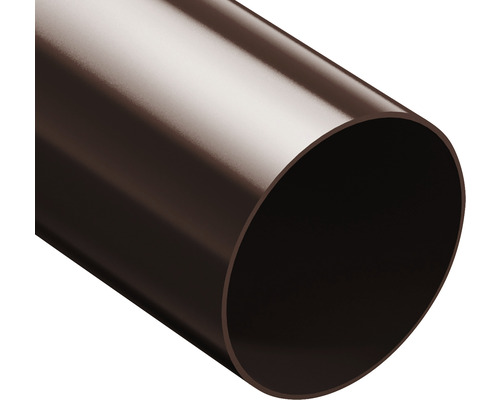 Dunkelbraunes Kunststoffrohr im Detail