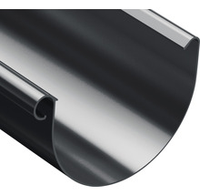 PRECIT Dachrinne Kunststoff Anthrazit 75 mm, Länge 2000 mm-thumb-1 PRECIT Dachrinne Kunststoff Anthrazit 75 mm, Länge 2000 mm-thumb-1