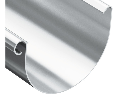 Dachrinne aus Metall, halbrunde Form