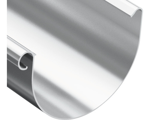 Halbrundes Dachrinnenprofil aus Metall