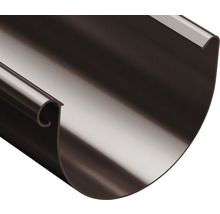 PRECIT Dachrinne Kunststoff Braun 100 mm, Länge 3000 mm-thumb-1 PRECIT Dachrinne Kunststoff Braun 100 mm, Länge 3000 mm-thumb-1