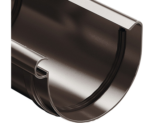 Dachrinne aus Metall, halbrunde Form
