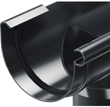 PRECIT Rinnenstutzen Kunststoff halbrund Anthrazit NW 75 mm / 63 mm-thumb-1 PRECIT Rinnenstutzen Kunststoff halbrund Anthrazit NW 75 mm / 63 mm-thumb-1