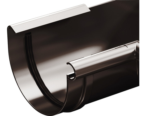 Dachrinne aus Metall im Detail