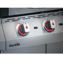 Gasgrill Char-Broil Performance Pro S 4 4 Brenner+1 Brenner+Seitenbrenner Edelstahl inkl. Ablage, Deckelthermometer, Fettauffangschale, Warmhalterost, Drehregler mit LED-Beleuchtung,Integrierter Flaschenöffner Grillrost