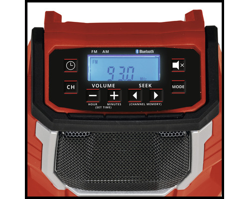 Baustellenradio mit Digitalanzeige, FM, AM und Bluetooth Funktion