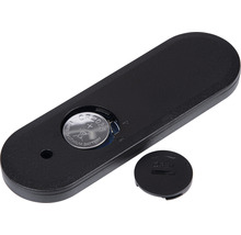 Schwarzer LED-Sensor mit Knopfzellenbatterie
