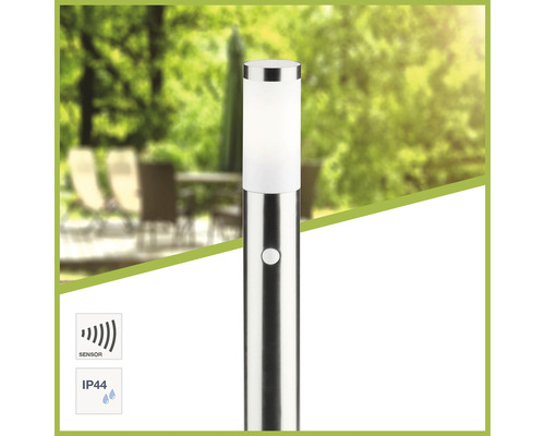 Edelstahl Außenleuchte mit Sensor und Schutzart IP44