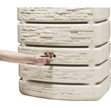 Wandtank 4rain Slim Stone Decor inkl. Auslaufhahn 500 l sandbeige