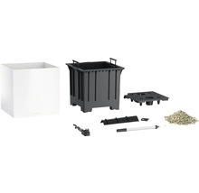 Lechuza Cube Pflanzgefäß mit Bewässerungseinsatz und Zubehör
