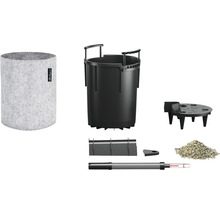 Pflanzkasten-Set mit Pflanzgefäß aus Filz, Pflanzeinsatz und Zubehör