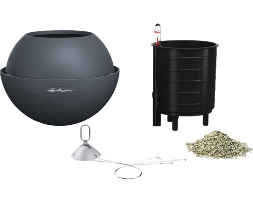 Lechuza Classico Rund Pflanztopf mit Bewässerungssystem und Zubehör