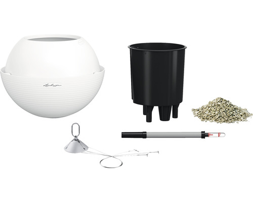 Lechuza Balconera Pflanzgefäß mit Einsatz, Substrat und Feuchtigkeitsmesser