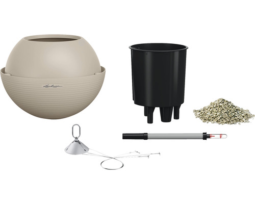 Lechuza Pflanzgefäß mit Einsatz, Wasserstandsanzeiger, Dünger und Bewässerungssystem