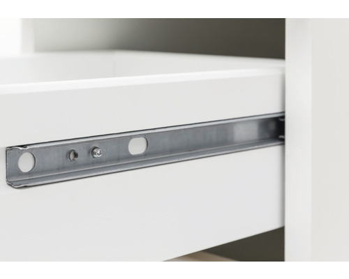 Detailaufnahme eines Schubladenauszugs