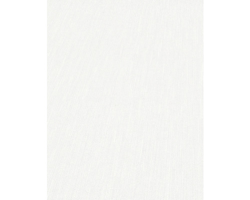 Weiße Vinyltapete mit Textiloptik