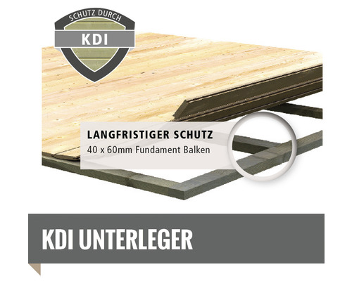 KDI Unterleger mit 40 x 60 Millimeter Fundament Balken für langfristigen Schutz