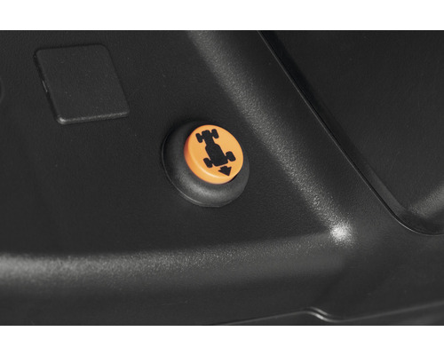 Symbol für ein ferngesteuertes Auto auf einem Knopf