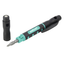 Wolfcraft Schraubendreher im Stiftformat mit Bit und Kappe
