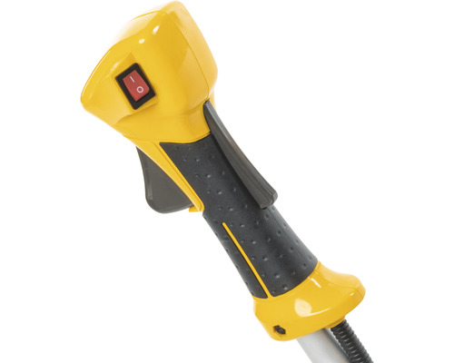 Griff einer Motorsense mit Schalter