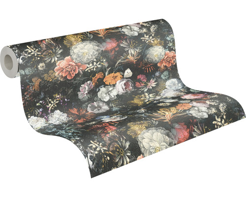 Tapetenrolle mit Blumenmuster