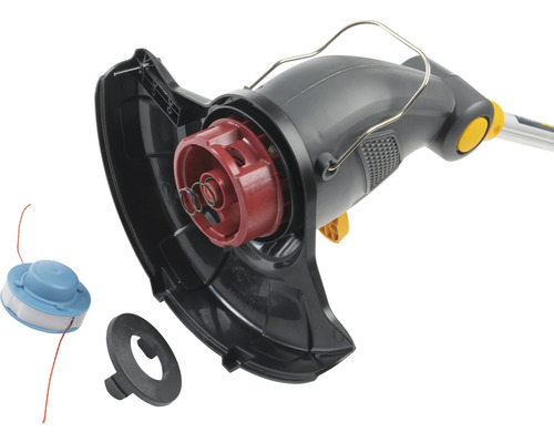 Freischneiderkopf mit Spule und Schutzvorrichtung