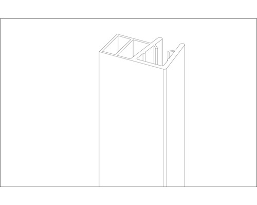 Kunststoff Abschlussprofil für Arbeitsplatten