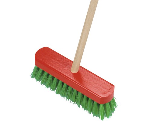 Bürste mit Holzstiel und Borsten