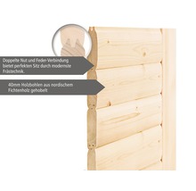 Massivholzsauna Karibu Wojave inkl. 9 kW Ofen u.integr.Steuerung ohne Dachkranz mit bronzierter Ganzglastüre-thumb-5 Massivholzsauna Karibu Wojave inkl. 9 kW Ofen u.integr.Steuerung ohne Dachkranz mit bronzierter Ganzglastüre-thumb-5