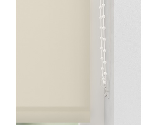 Beige Fenster-Rollos mit Bedienkette